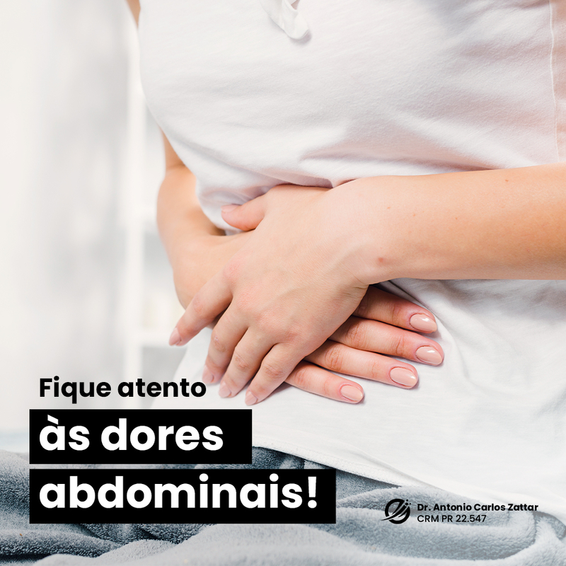 Fique atento ás dores abdominais